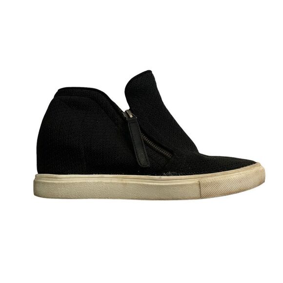 MADDEN GIRL Preston Wedgie Sneaker Black Size 7.5 - Picture 1 of 8